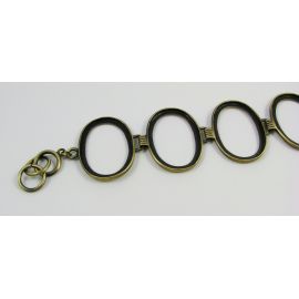 Brass workpiece for bracelet 18 cm