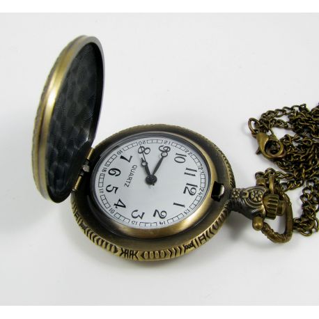 Dekoratyvinis kišeninis laikrodis "Kaukolė" LA0036