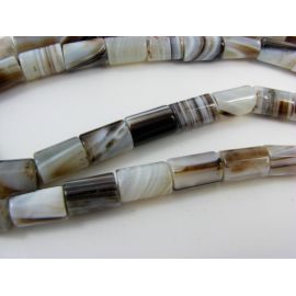 Agato karoliukai 12x8 mm