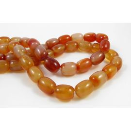 Agate beads 14x10 mm
