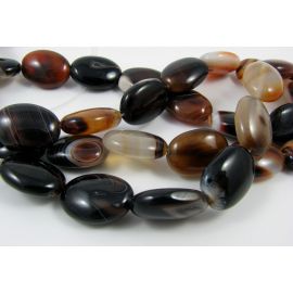 Agate beads 18x12 mm