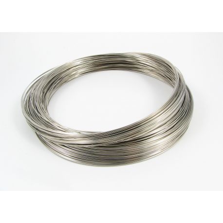 Wire with memory for necklace 115 mm - 0.60 mm, 10 rings MD0500