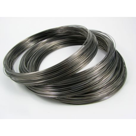 Wire with memory for necklace 115 mm - 0.60 mm, 10 rings MD0501