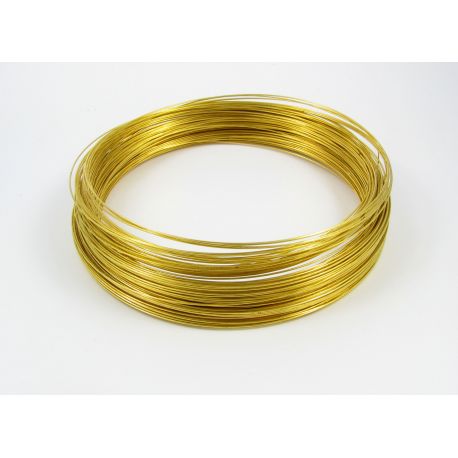 Wire with memory for necklace 115 mm - 0.60 mm, 10 rings MD0503