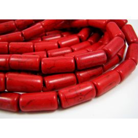 Sintētiskas tirkīza krelles 16x8 mm