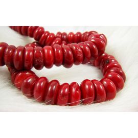 Natural coral beads strand 13x7 mm