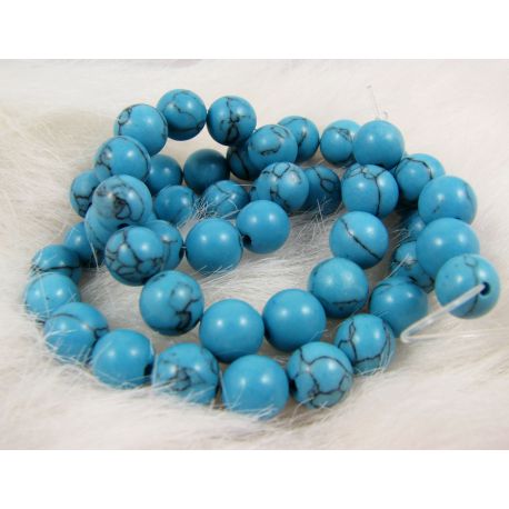Synthetic turquoise beads 8x12 mm AKG0599
