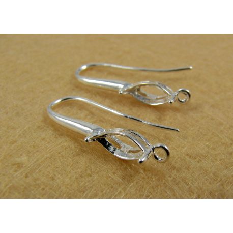 Misiņa āķi auskariem, 23x13 mm, 2 pāri MD0559