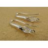 Brass hooks for earrings, 23x13 mm, 2 pairs MD0559