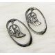 Earrings "Sheet", 34x19 mm, 3 pairs MD0560