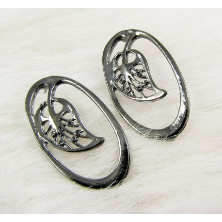 Серьги "Простыня", 34х19 мм, 3 пары MD0560