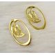 Ohrringe "Blatt", 34x19 mm, 3 Paare MD0563