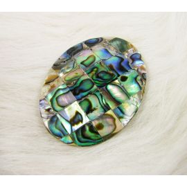 Abalone kriauklės kabošonas 40x30 mm