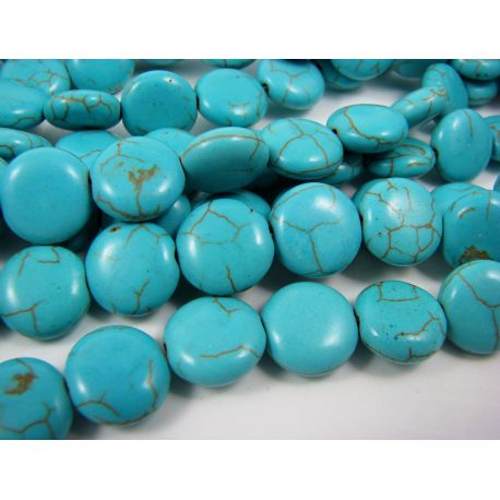 Synthetic turquoise beads 12 mm AK0580