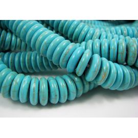 Synthetic turquoise beads 12 mm, 1 pcs.
