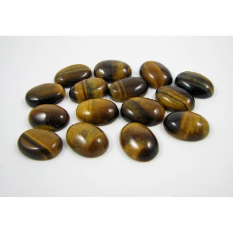 Tigro akies kabošonas 18x13 mm KB0167