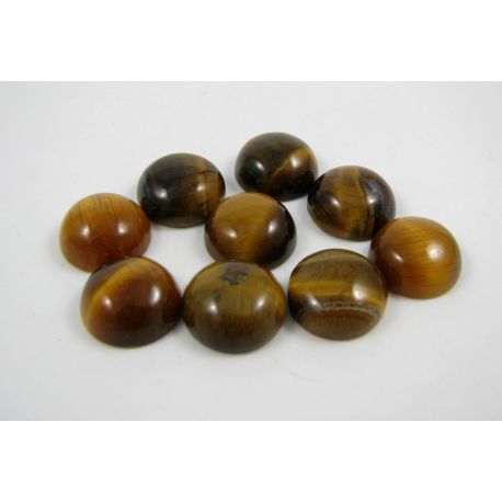 Tigro akies kabošonas 12 mm KB0196