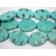 Synthetic turquoise beads 40x30 mm AK0737
