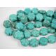 Synthetic turquoise flower 19 mm AK0738