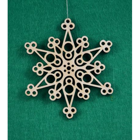 Wooden toy - Snowflake 