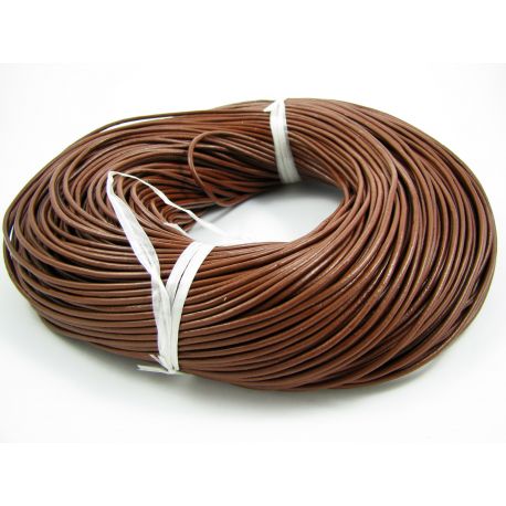 Dabīgās ādas aukla 2,00 mm 1 m VV0068
