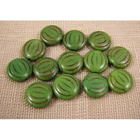 Sintētiskas tirkīza krelles 15 mm, 1 gab. AK0719