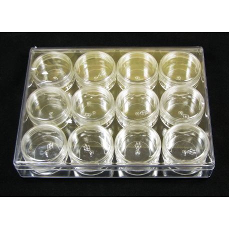 Plastmasas kaste ar 12 traukiem krellēm IR0046