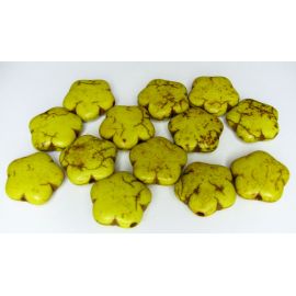 Sünteetiline türkiissinine lill 15 mm, 1 tk