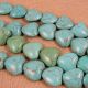 Synthetic turquoise hearts 18 mm, 1 pcs. AK0741