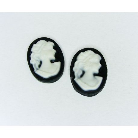 Kama "Daami portree" 14x10 mm, 6 tk KM0052