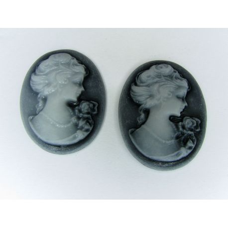 Kama "Dāmas portrets" 30x22 mm, 4 gab. KM0059