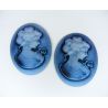Kama "Portrait of the Lady" 40x30 mm, 3 pcs.