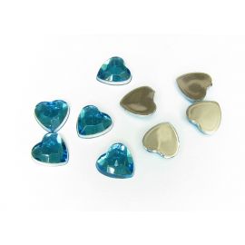 Akrilinis kabošonas - širdelė 8 mm, 1 vnt KM0061
