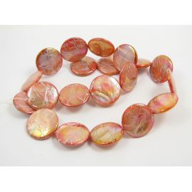 Kriauklės karoliukai 20 mm, 1 gija