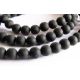 Agate bead thread black matte round shape 4mm thread 94pcs