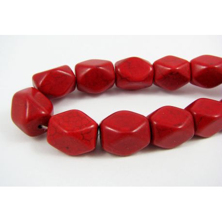 Sintētiskas tirkīza pērlītes 16x12 mm AK0798