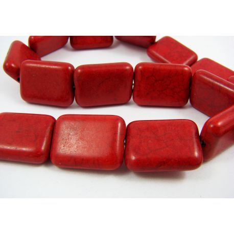 Sünteetilised türkiissinised helmed 20x15 mm, 1 tk. AK0803