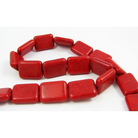 Sintētiskas tirkīza krelles 20x15 mm AK0804