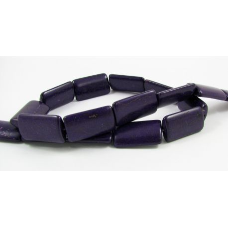 Sintētiska tirkīza pērlīšu šķipsna 24x14 mm AK0813