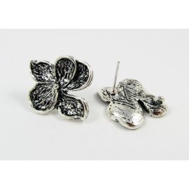 Hooks for earrings "Flower", 24x22 mm, 2 pairs