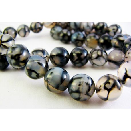 Agato karoliukų gija 8 mm AGAG0010