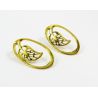 Kõrvarõngad "Leht", 34x19 mm, 3 paari MD0702