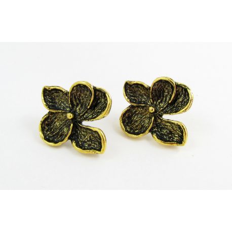 Haken für Ohrringe "Flower", 24x22 mm, 2 Paar MD0714