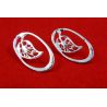 Ohrringe "Blatt", 34x19 mm, 3 Paare MD0721