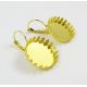 Messingist konksud kõrvarõngadeks 33x22 mm, 3 paari MD0727