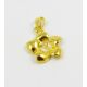 Misiņa kulons daļēji izurbtai pērlei 19x16 mm, 4 vienības. MD0683