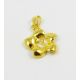 Brass pendant for semi-drilled bead 19x16 mm, 4 units. MD0683