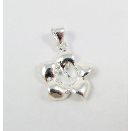Messingist ripats poolpuuritud helmeste jaoks 19x16 mm, 4 ühikut. MD0684