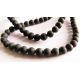 Agate beads black matte round shape 6mm