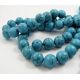 Synthetic turquoise beads strand 16 mm AK0821